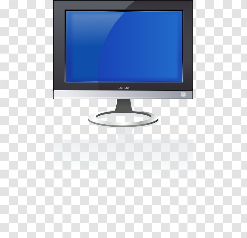 LCD Television Computer Monitors Set Flat Panel Display Clip Art - Monitor Accessory - Led Tv Image Transparent PNG