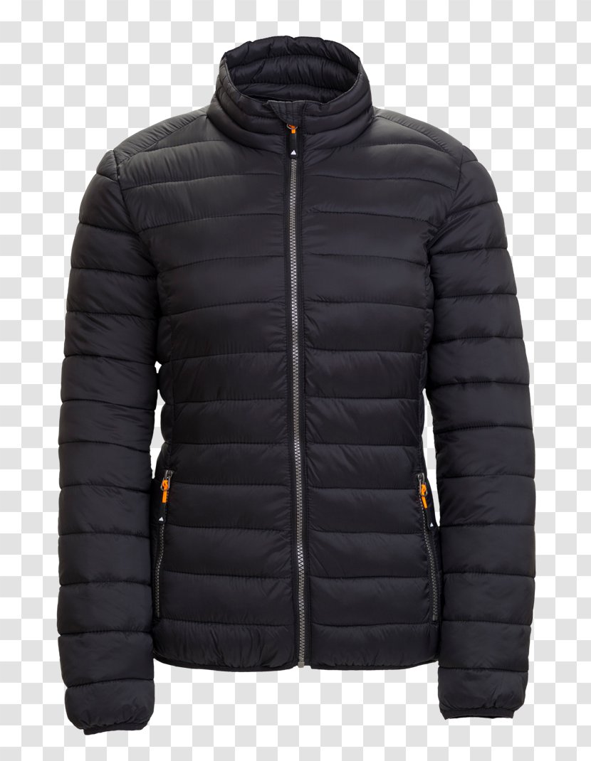 Jacket Daunenjacke Zipper Moncler Clothing - Pocket - Smile Black Transparent PNG