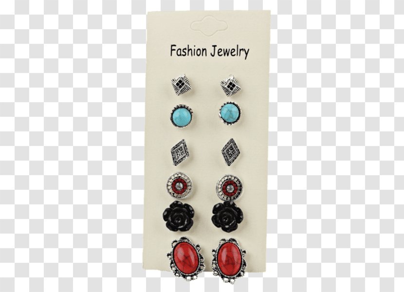 Earring Imitation Gemstones & Rhinestones Shirt Stud Top Jewellery - Fashion Accessory - Boho Pattern Transparent PNG