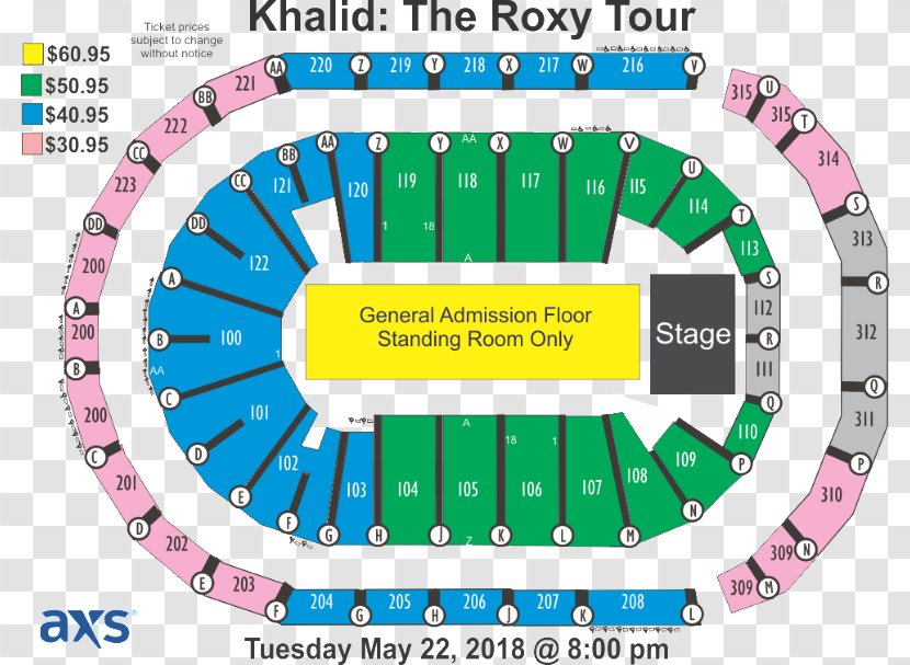 Infinite Energy Arena Man Of The Woods Tour Sports Venue Seating Assignment - Justin Timberlake - Khalid Transparent PNG