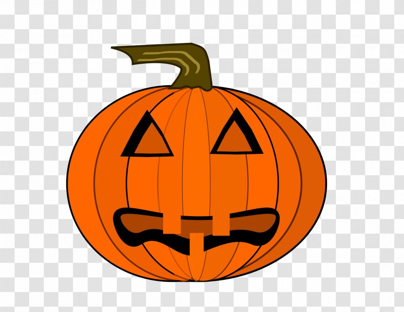 Jack-o'-lantern Halloween Trick-or-treating Clip Art - Orange - Pumpkin Transparent PNG