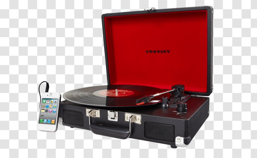 Crosley Cruiser CR8005A CR8005A-TU Turntable Turquoise Vinyl Portable Record Player Phonograph - Cr8005d Transparent PNG