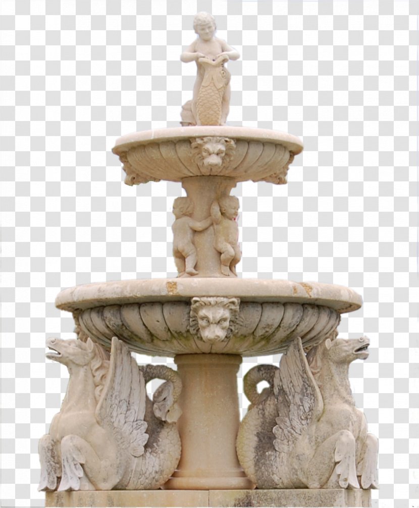 Fountain Garden Clip Art - Water Feature - Stone Transparent PNG