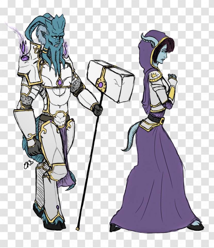 World Of Warcraft Draenei Paladin Priest Drawing - Frame Transparent PNG