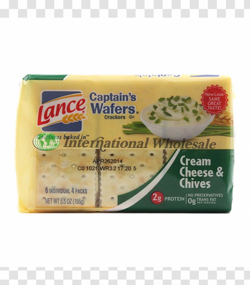 Processed Cheese Captain's Wafers Lance Inc. Cracker Cheddar - Sandwich Transparent PNG