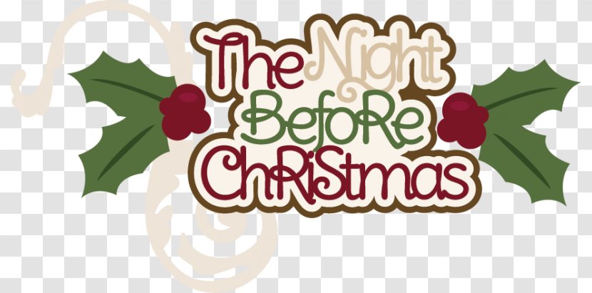 Denslow's Night Before Christmas Day Logo Clip Art Eve - Tree Transparent PNG