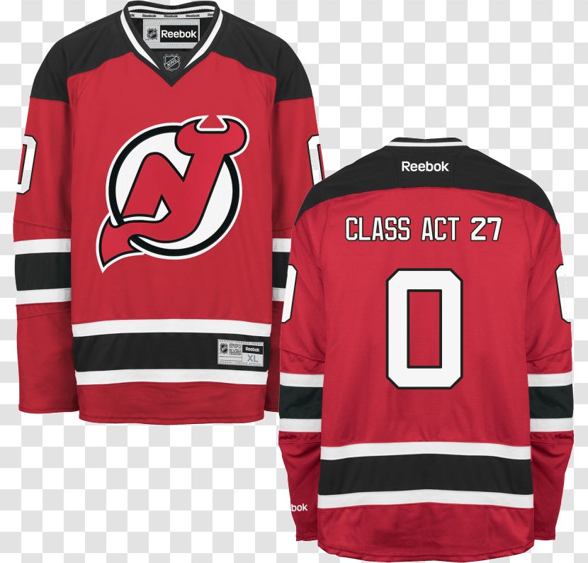 New Jersey Devils National Hockey League Hoodie NHL Uniform - Class Act Transparent PNG