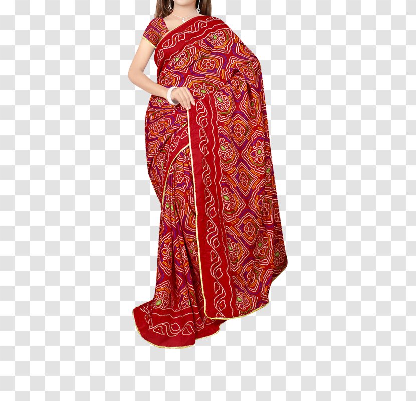 Maroon Dress - Sari Transparent PNG