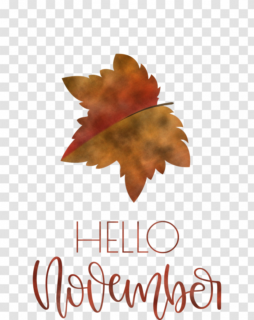 Hello November November Transparent PNG