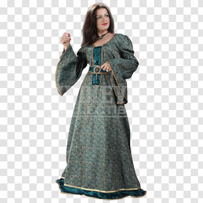 Robe Dress Gown English Medieval Clothing Fashion Transparent PNG