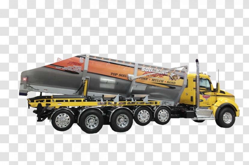 Soil Truck CanAmerican Stone Spreader Peterbilt Mud - Freight Transport Transparent PNG