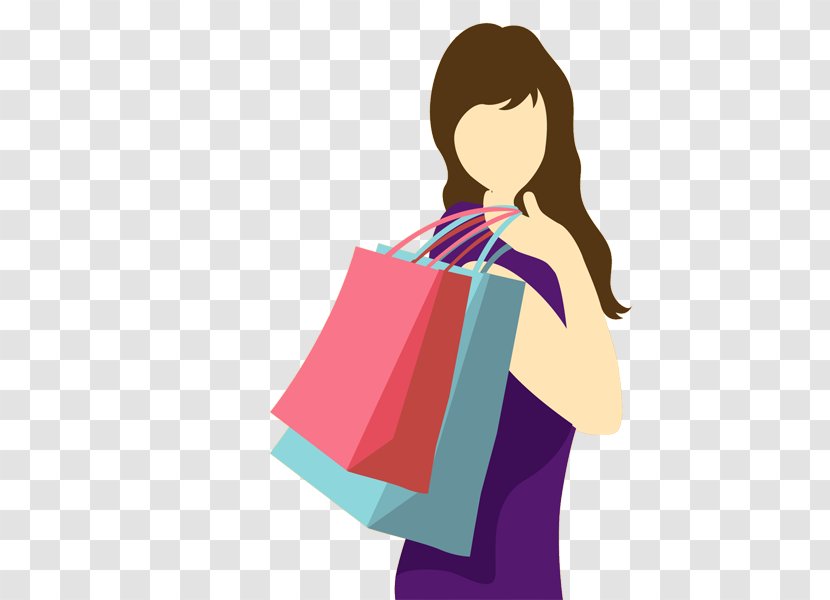 Consumer E-commerce Shopping Product Digital Marketing - Cartoon - Woman  Transparent PNG