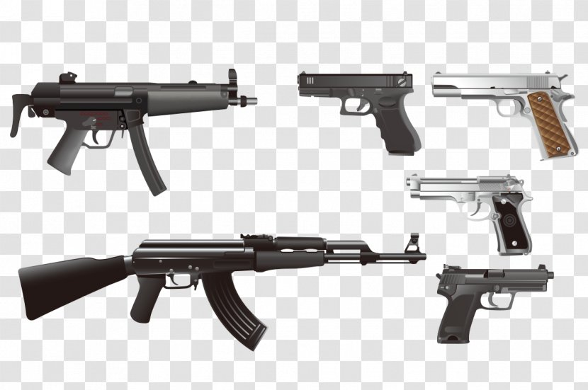 Firearm Pistol Weapon Handgun - Silhouette - Gun Collection Transparent PNG