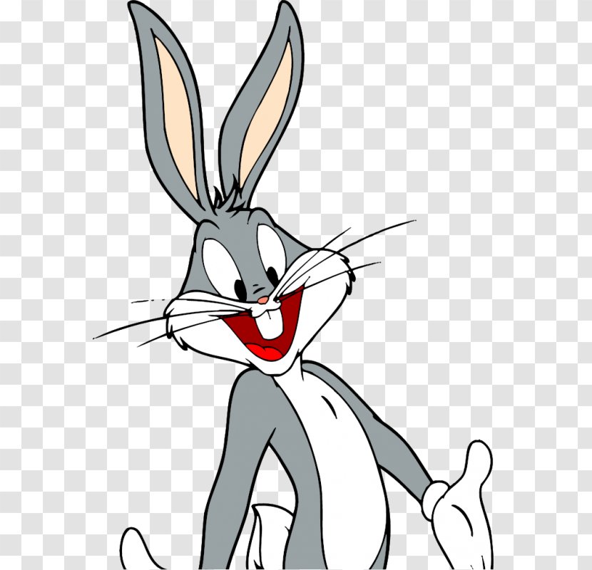 Bugs Bunny Elmer Fudd Looney Tunes Cartoon Clip Art - Black And White Transparent PNG