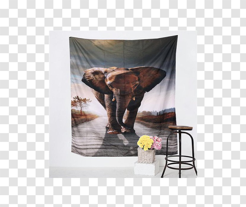 Tapestry Elephantidae Carpet Wall Textile - Boho Dream Catcher Transparent PNG