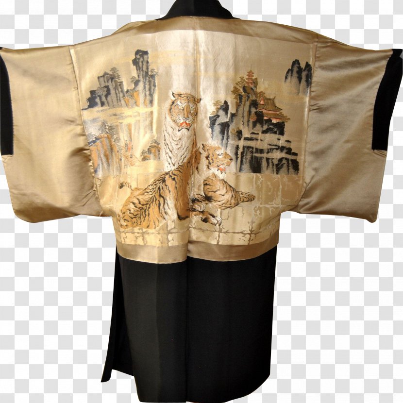 Robe T-shirt Haori Sleeve Kimono - Silk Transparent PNG