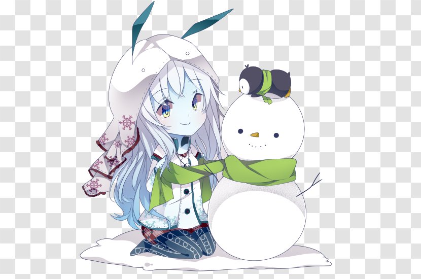 Bishōjo Moe Cuteness - Tree - Drawing Snowman Transparent PNG