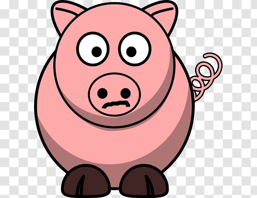 Domestic Pig Clip Art - Swine Transparent PNG