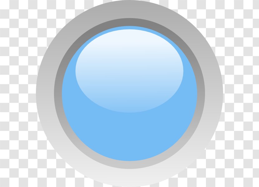 Light-emitting Diode Blue Clip Art - Button - Light Circle Transparent PNG
