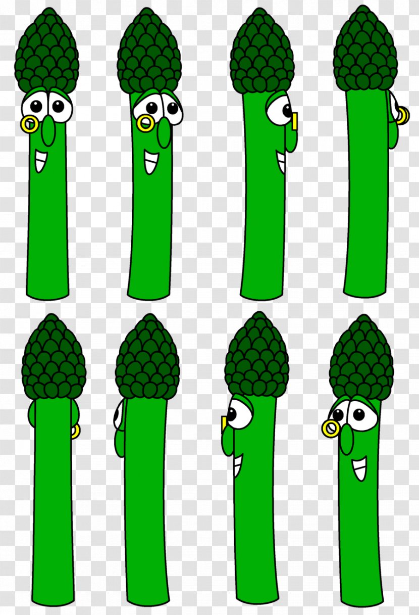 Archibald Asparagus Junior Larry The Cucumber - Veggietales Transparent PNG