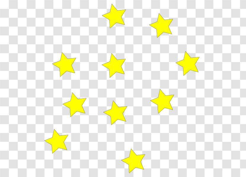 Line Point Angle Yellow Pattern - Area - Star Cliparts Transparent Transparent PNG