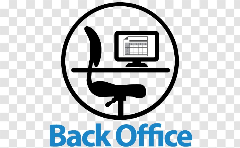 Front And Back Office Application - Area - Black White Transparent PNG