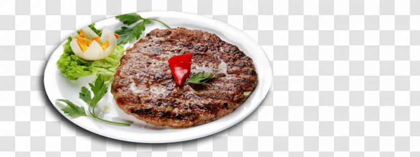 Middle Eastern Cuisine Dish Recipe Garnish Pljeskavica - Grill Burger Transparent PNG