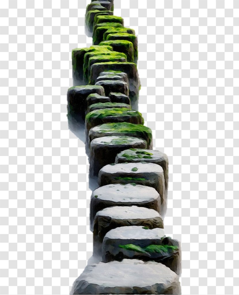 Green Sculpture Rock Totem Nonbuilding Structure Transparent PNG