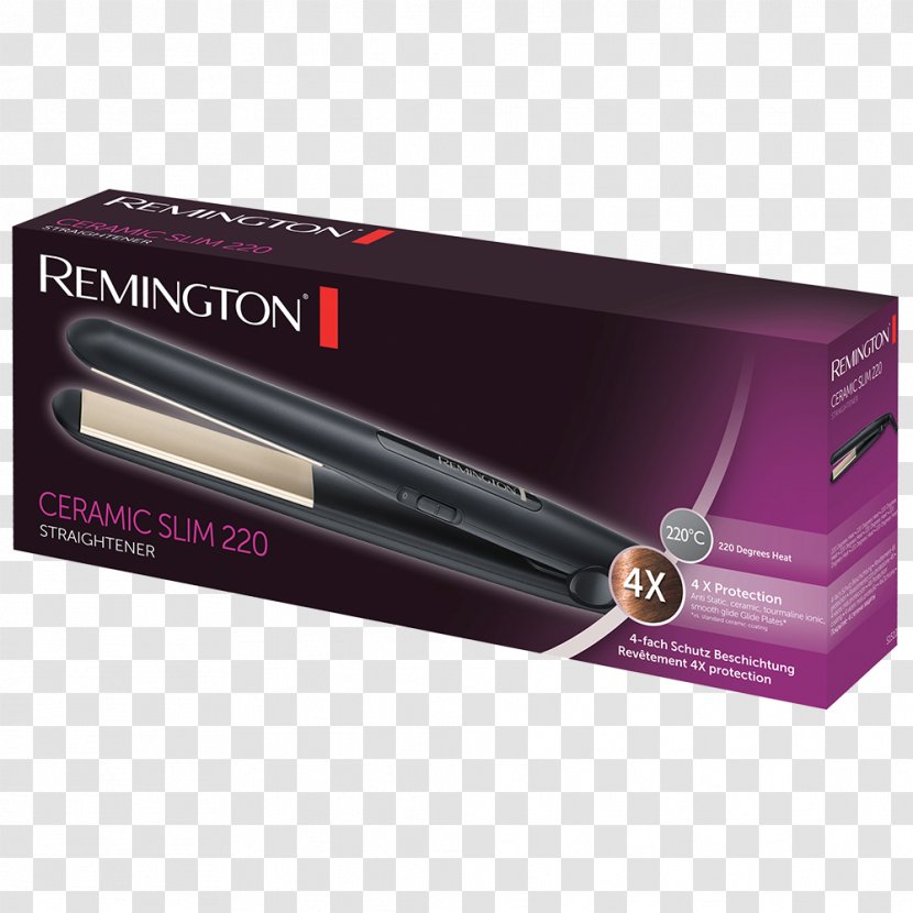 Hair Iron Ceramic Straightening Remington Arms - Magenta - Rem Transparent PNG