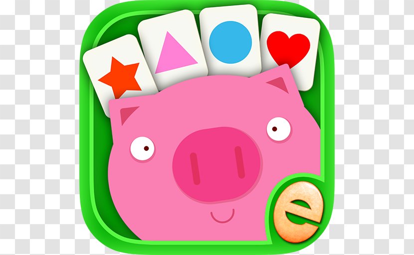 Shape Game Colors Free Preschool Games For Kids Toddler Shapes Color & App Number Match Math - Pig Transparent PNG