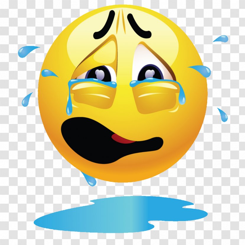 Emoticon Emoji Clip Art Smiley Crying - Cheek Transparent PNG