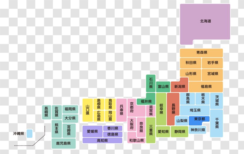 Japan Post Mail Prefectures Of Rice - Map Transparent PNG