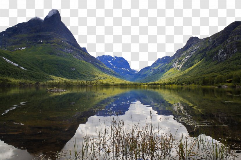 Highland Body Of Water Natural Landscape Mountainous Landforms Nature - Tarn - Wilderness Lake Transparent PNG