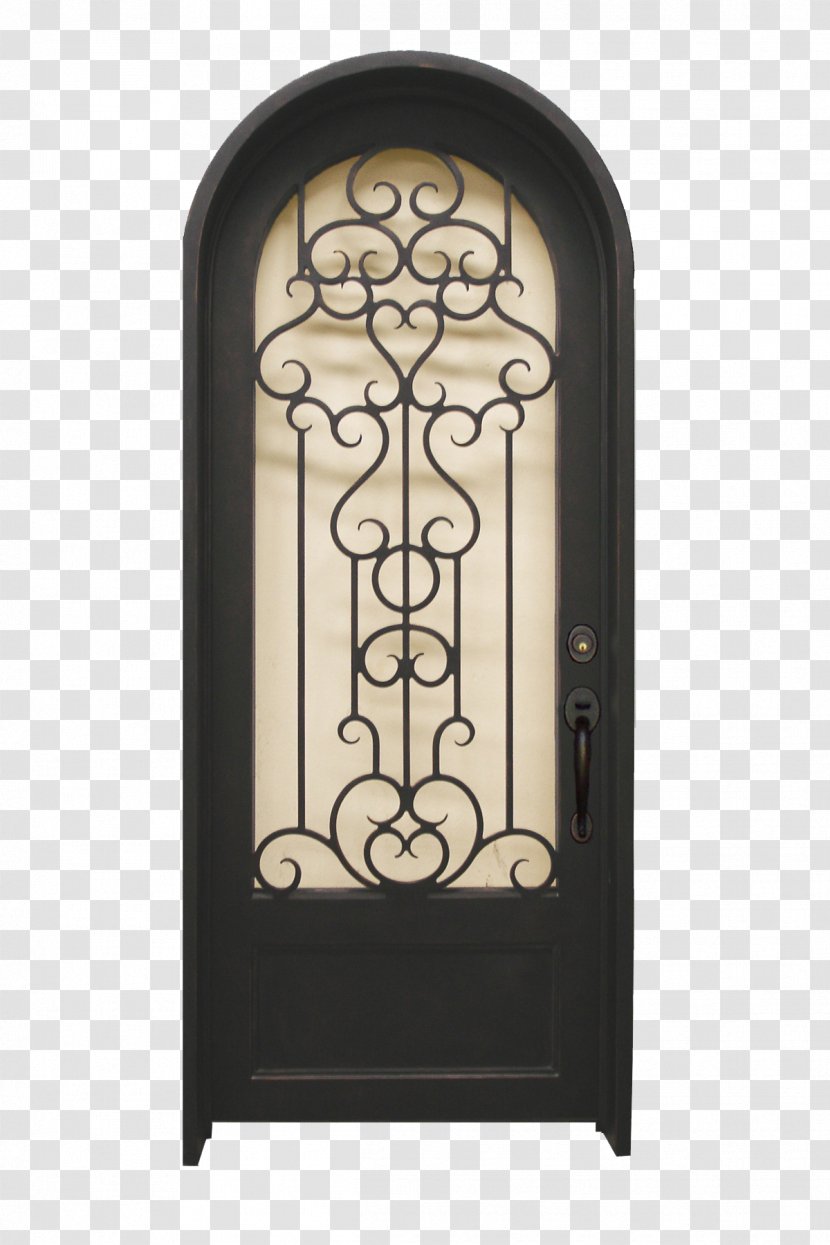 MASTER IRON COMPANY Steel Entry Window North Main Street - Grapevine - Arch Door Transparent PNG
