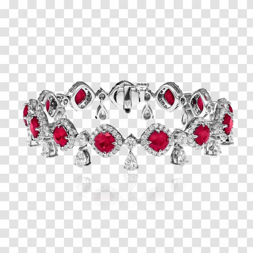 Ruby Bracelet Silver Jewellery Bling-bling - Body Transparent PNG