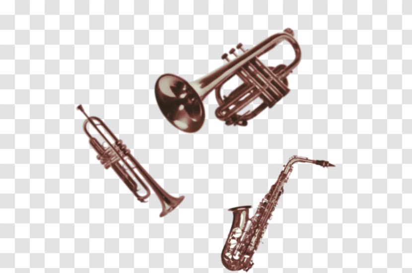 Cornet Trumpet Saxhorn Mellophone Brass Instruments - Cartoon Transparent PNG