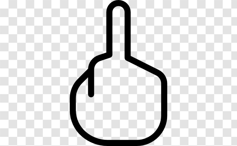 Hand Finger Gesture Cursor - Black And White Transparent PNG