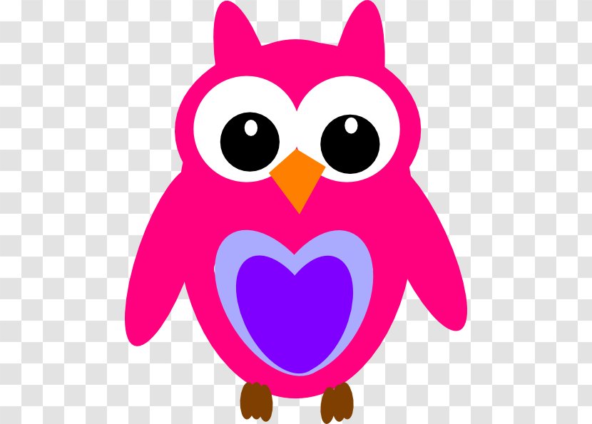 Owl Drawing Cartoon Clip Art - Purple Transparent PNG