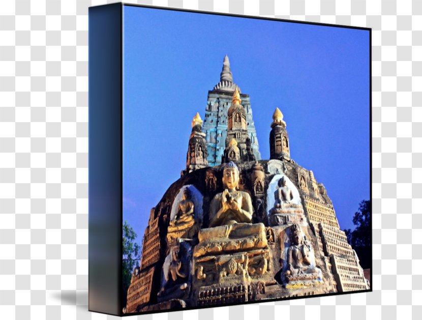 Mahabodhi Temple Bodhi Tree Patna Hindu - Landmark Transparent PNG