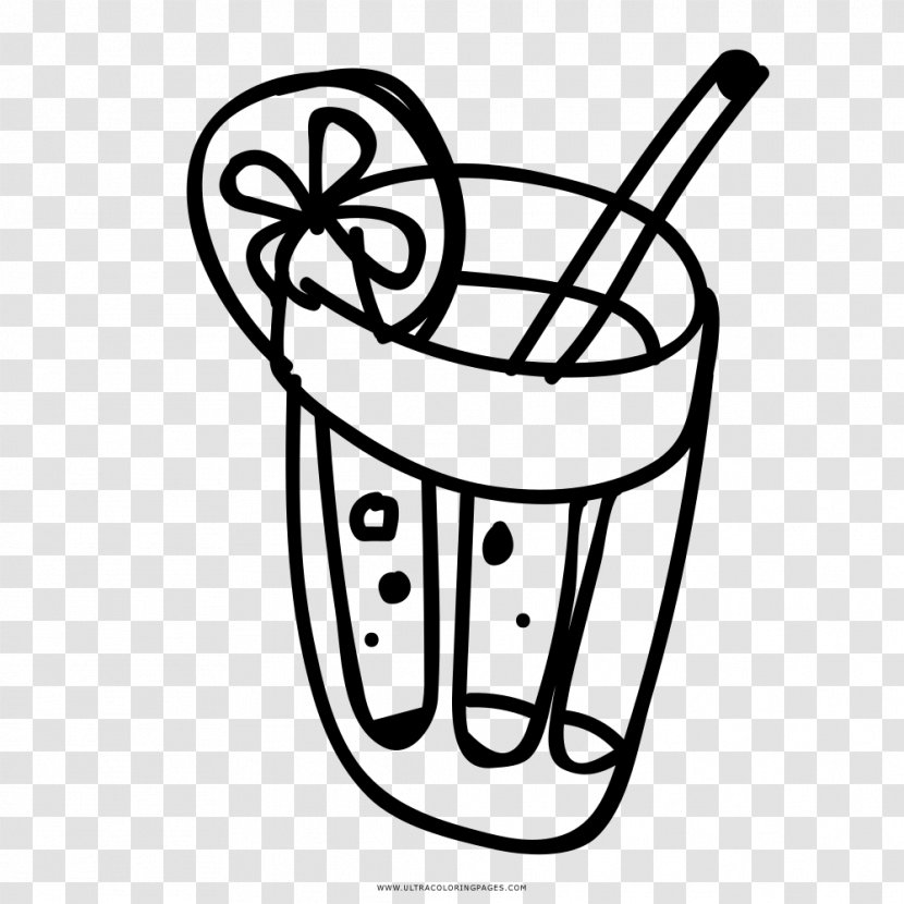 Cocktail Drawing Coloring Book Line Art Ausmalbild - Food Transparent PNG