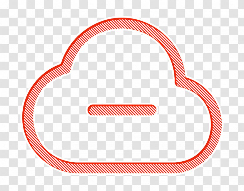Cloud Icon Computing Data - Server - Orange Red Transparent PNG
