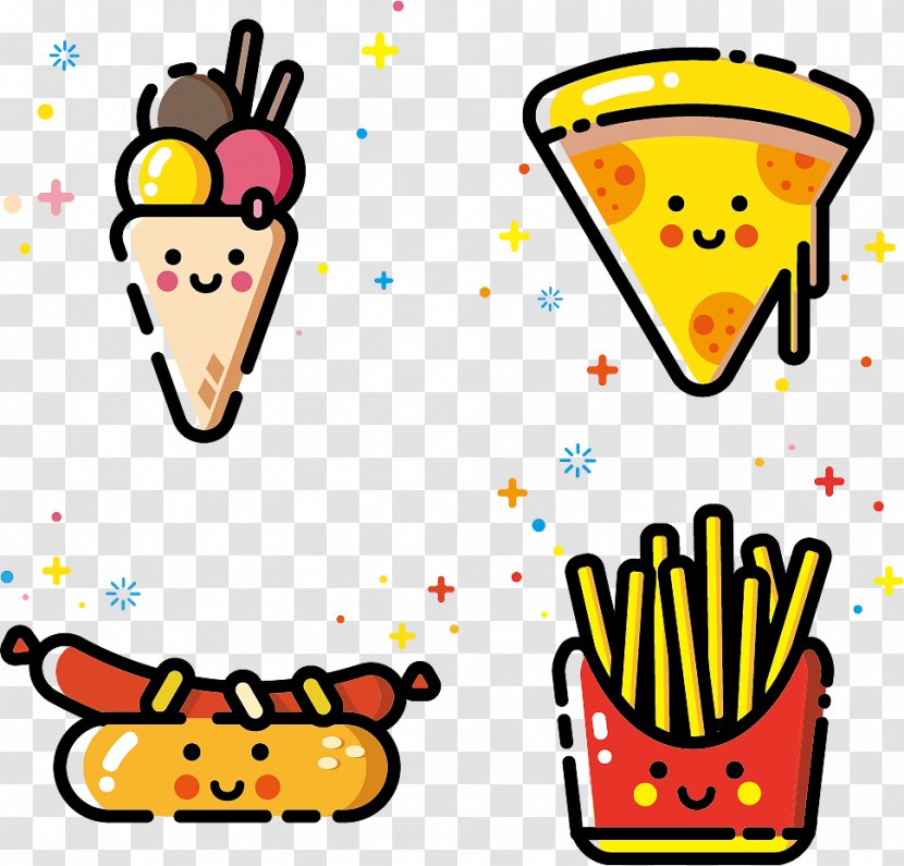 French Fries Hamburger Food Hot Dog Barbecue - Eating - Animated Wind Transparent PNG