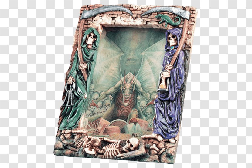 Death Bust Statue Santa Muerte Art - Grimm Reaper Transparent PNG