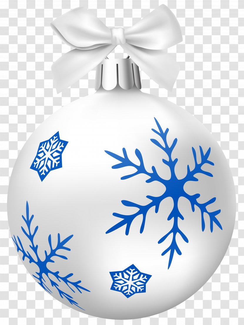 Christmas Ornament Clip Art - White Transparent PNG