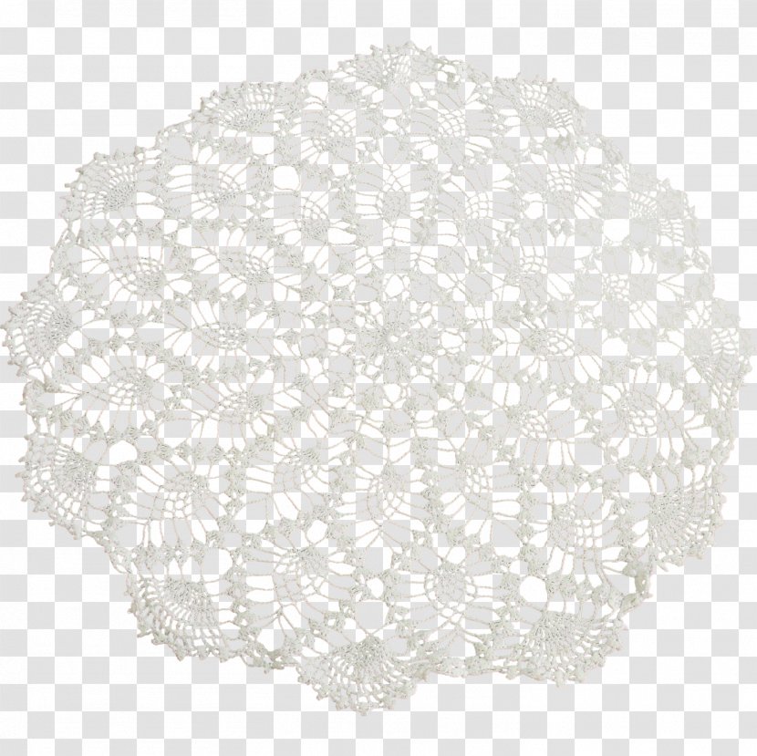 Place Mats Doily Crochet Pattern - White - Placemat Transparent PNG