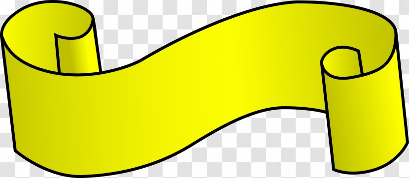 Yellow Ribbon Clip Art - Area - YELLOW Transparent PNG