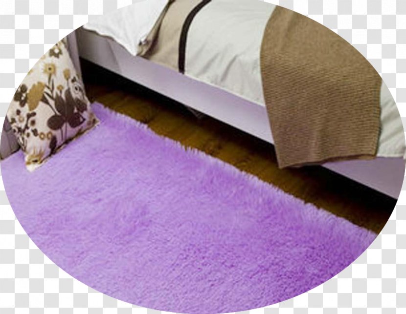 Mat Carpet Floor Shag Living Room - Purple Transparent PNG