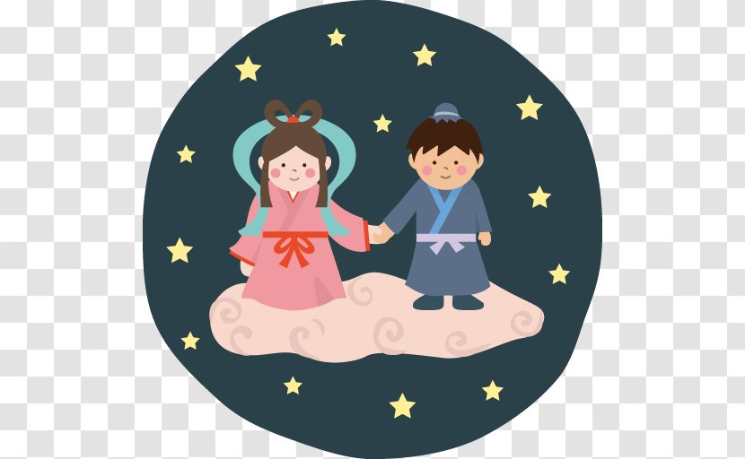Qixi Festival Tanabata The Cowherd And Weaver Girl Milky Way Japan - Naver Blog - Fictional Character Transparent PNG