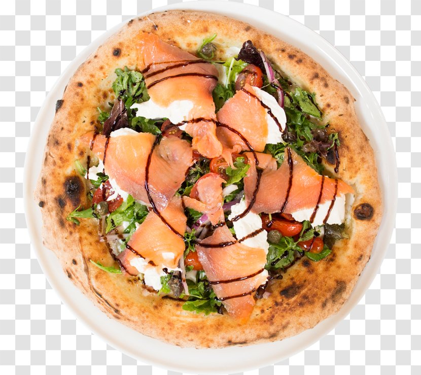 Sicilian Pizza Italian Cuisine Neapolitan European - Food - SALMON Transparent PNG