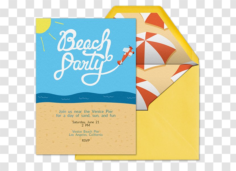 Wedding Invitation Party Beach Birthday - Holiday Transparent PNG